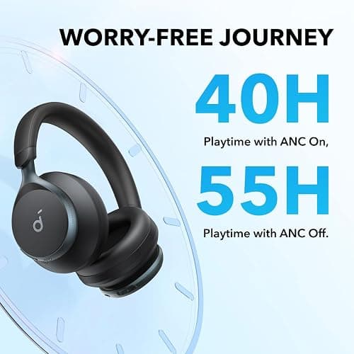 Soundcore Space One, Adaptive Active Noise Cancelling Headphones thumbnail 5