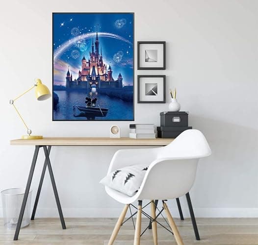 Diamond Painting Kits,Cartoon Castle Full Drill Diamond Embroidery Gem Art Craft for Home Wall Decor - Cartoon Castle 12X16 INCH thumbnail 4
