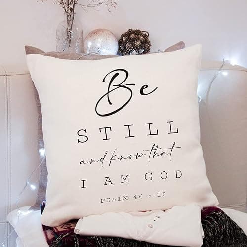 KongMoTree Bible Verse Throw Pillow Cover Cushion Case, Christian Religious Decor Gift, Scripture Art, Scripture Sayings, Church Gifts, Sofa Bed Living Room Porch Decoration, 18x18 Inches thumbnail 2