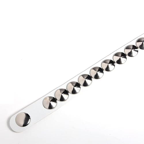 Eigso Leather Punk Rock Cuff Bracelets for Men Women Retro Vintage Chain 80s Wristband Set for Man Woman thumbnail 3