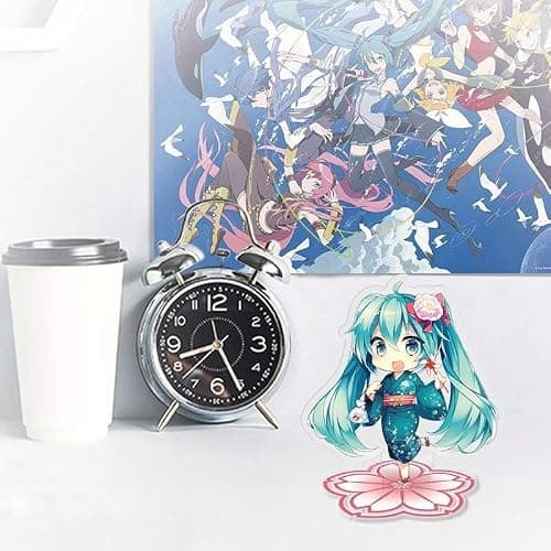 ABYSTYLE Hatsune Miku Sakura Hatsune Miku Anime Manga 4" Acryl® Acrylic Stand Model Figure Anime Manga Desktop Accessories Merch Gift thumbnail 2