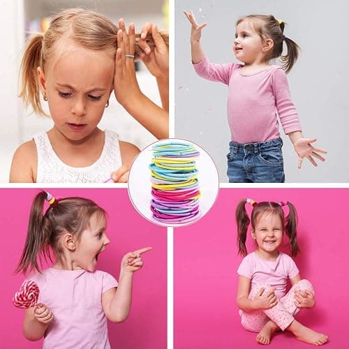 200pcs Hair Ties for Kids Hair Ties Toddler Girls for Girls Elastic Hair Bands Small Kids thumbnail 6