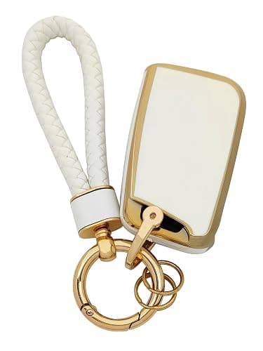 Arruweer Key Fob Cover for VW Soft TPU Key Fob Case Holder Protector Compatiable with Volkswagen VW Arteon Atlas Golf Jetta Passat Tiguan Accessories with Keychain thumbnail 5