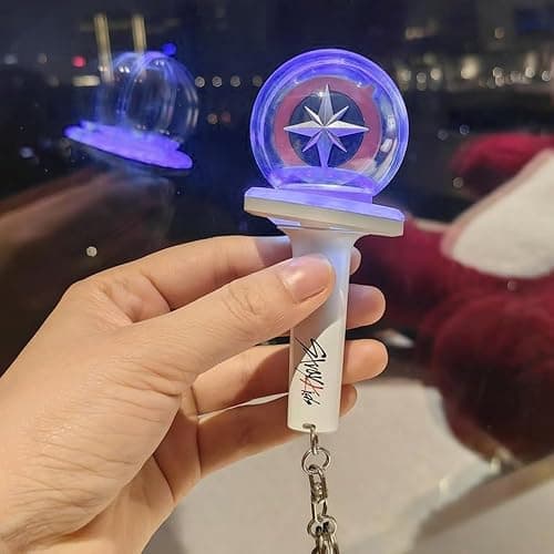 Stray Mini Lightstick, Stray Schlüsselanhänger, SKZ Einstellbar Geschwindigkeit und Farbe Mini Light Stick, Kpop Merch Geschenke für STAY thumbnail 7