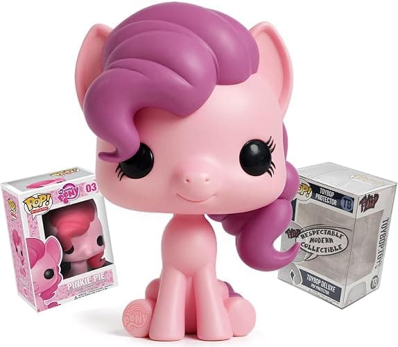 Funko My Little Pony Pinkie Pie Figure + ToyBop Pop Protector | Retro Toys Pop! TV Animation Vinyl (Bundled with Clear Collector Case Box Collectible Gift Set) UV and Scratch-Resistant - Image 1