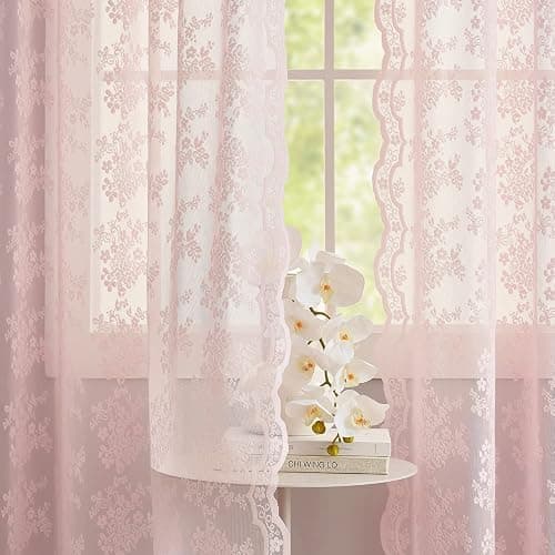 Pink Sheer Curtain thumbnail 5