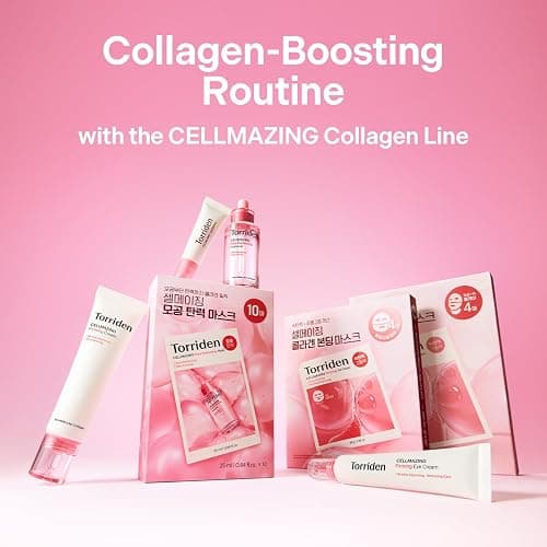 Torriden CELLMAZING Collagen Firming Gel Sheet Mask for Face & Neck (4 Pack) | Smoother, Firmer-Looking Skin with 5D Collagen Complex | Korean Skincare Mask thumbnail 8