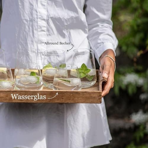 Zwiesel Glas Wasserglas Vervino (4-er Set), vielseitige Trinkgläser mit Moussierpunkt, spülmaschinenfeste Tritan-Kristallgläser, Made in Germany (Art.-Nr. 122204) thumbnail 6