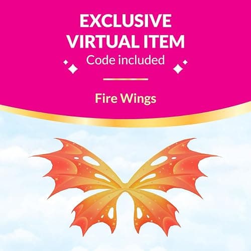 Royale High 3” Fire Fairy Fashion Doll - 1 Figure with 9 Fashion Accessories - Virtual Item Code Included - Series 1 - Ages 5+ thumbnail 2