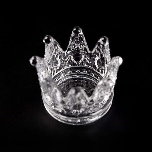 KADS 2 PCS Crown Nair Art Acrylic Liquid Powder Glass Dappen Dish Cup Nails Art Pen Holder Nail Crystal Bowl Dapping Dish Glass Crystal Cup thumbnail 3