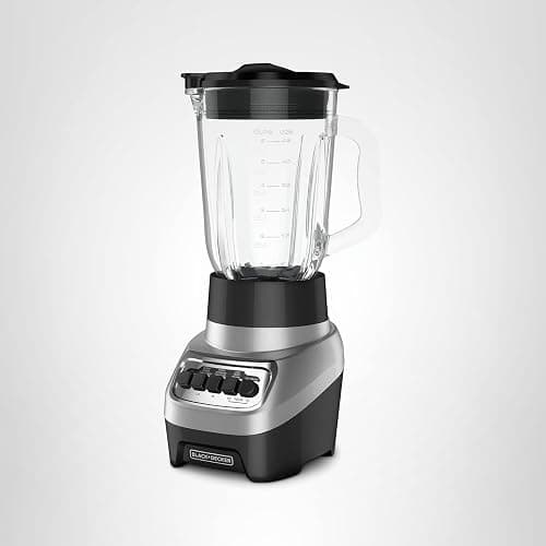 BLACK+DECKER PowerCrush Multi-Function Blender with 6-Cup Glass Jar, 4 Speed Settings, Silver thumbnail 9
