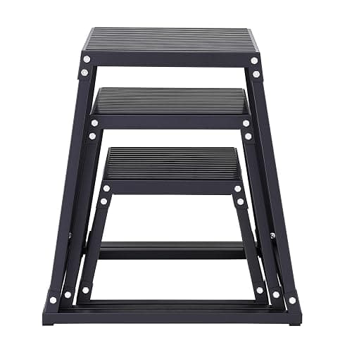 VEVOR Plyometric Jump Box, 18 Inch Plyo Box, Steel Plyometric Platform and Jumping Agility Box, Anti-Slip Fitness Exercise Step Up Box for Home Gym Training, Conditioning Strength Training thumbnail 9