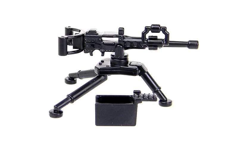M2 Machine Gun + SM3 Tripod .50 Designed for Brick Minifigures - Image 1