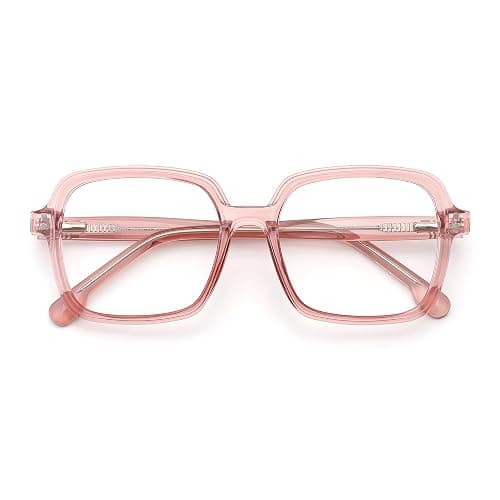 JFXQDR Oversized Blue Light Blocking Glasses for Women and Men, Square Frame Computer Gaming Glasses Anti Glare & UV RF6215 thumbnail 7