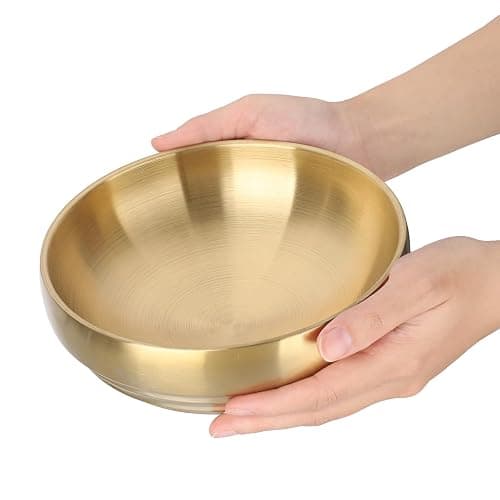 GUSHBIN 7.4 Inch Key Bowl for Entryway Table,Gold Decorative Bowl for Keys | Key Dish for Organizing Tabletop, Catch All Bowls for Kitchen Counter, Coffee Table, Home Decor thumbnail 6