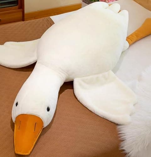 Ryttir Giant Goose Plush - 35" Extra Soft Goose Stuffed Animal Hugging Pillow with Rotund Belly,Safety Nursery Decor & Sensory Comfort Toy,Cuddle Companion for Kids(Christmas Gender Neutral Gift) - Image 1