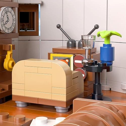 RAVAYO Mushroom House Building Blocks Set - Unique Design Creative Building Toy for Adults and Teens Mini Brick 1621pcs thumbnail 8