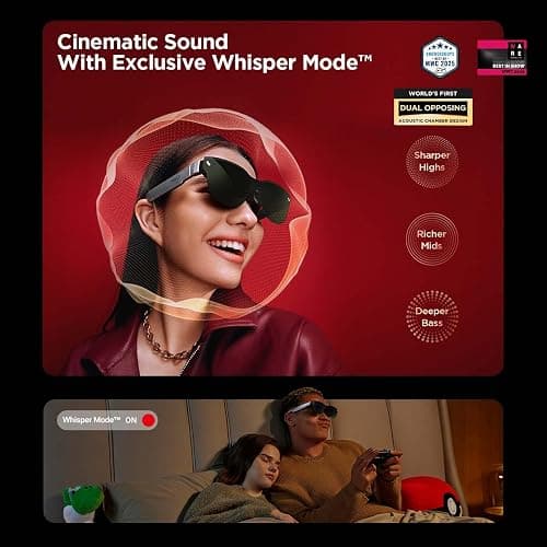 RayNeo Air 3s AR/XR Glasses, 201" 120Hz FHD HueView Display, Portable AR Video Eyewear Gaming Glasses for iPhone 16/15, Android, Mac, Switch, PS5, Steam Deck - Next-Gen Wearable Theater thumbnail 6
