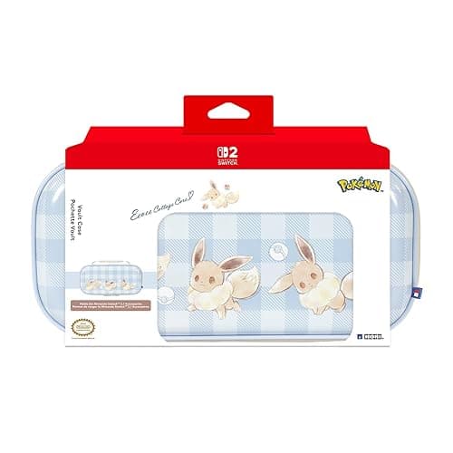 Hori Vault Case for Switch 2 (Eevee Cottage Core) for Nintendo Switch 2 - Officially Licensed by Nintendo and The Pokemon Company International - Image 1