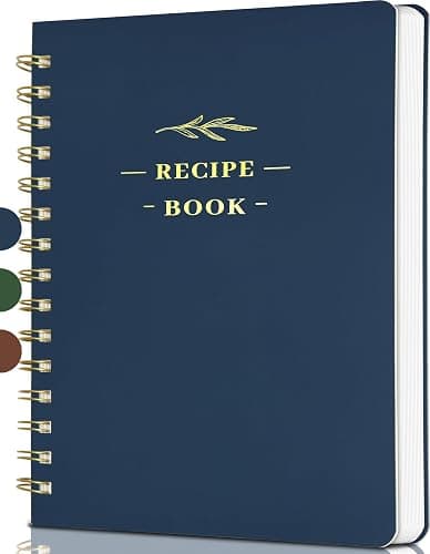 Perfect Blank Recipe Book-Recipe Book to Write in Your Own Recipes,Hardcover Personal Blank Recipe Book, Recipe Notebook Hold 144 Exclusive Formula Recipes (deep sea) - deep sea - Image 1
