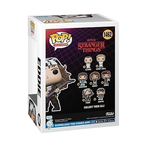 Funko POP! TV: Stranger Things - Hunter Eddie with Guitar​​ - Collectable Vinyl Figure - Gift Idea - Official Merchandise - for Kids & Adults - TV Fans - Model Figure for Collectors and Display thumbnail 3
