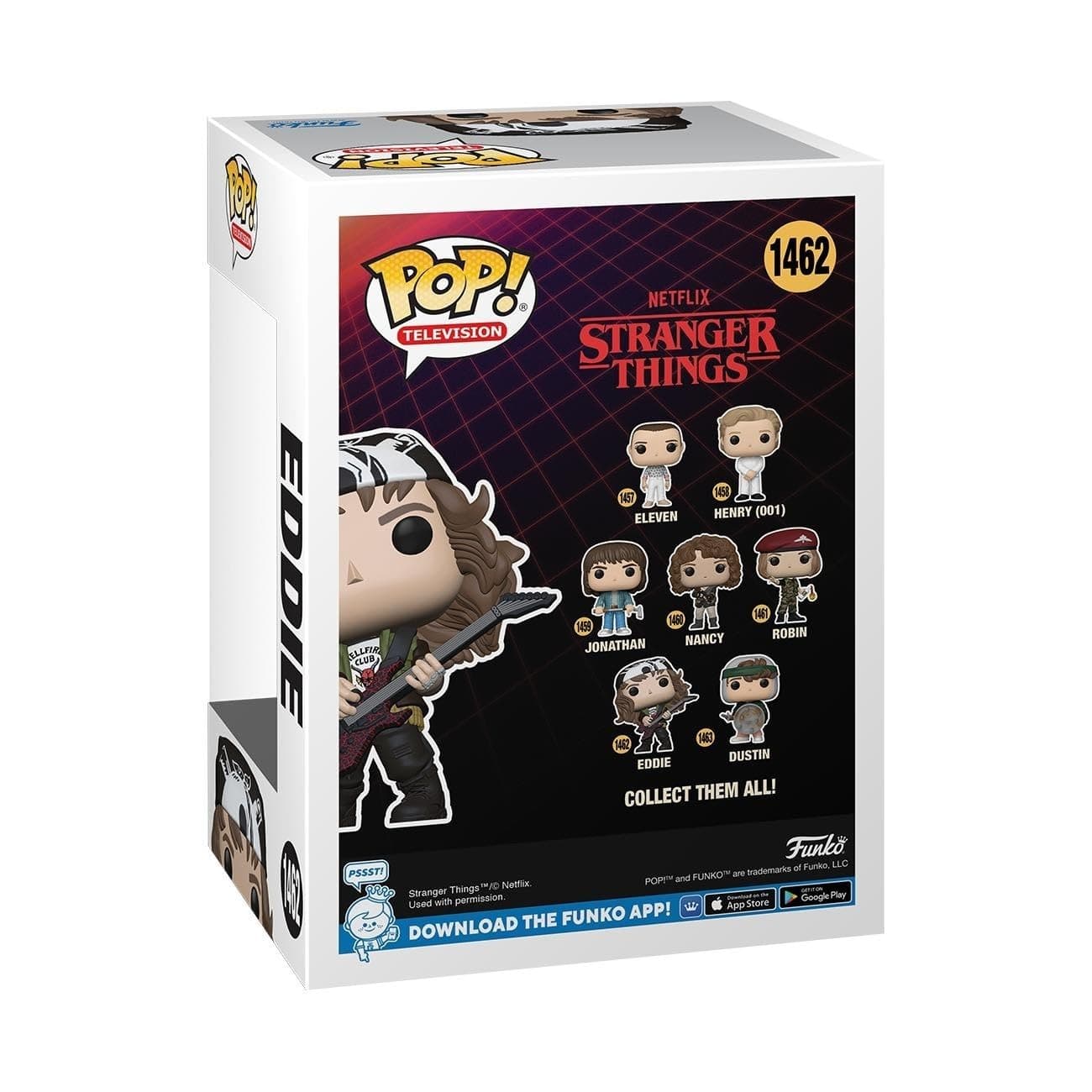 FUNKO POP! TELEVISION: Stranger Things - Hunter Eddie w/Guitar thumbnail 3