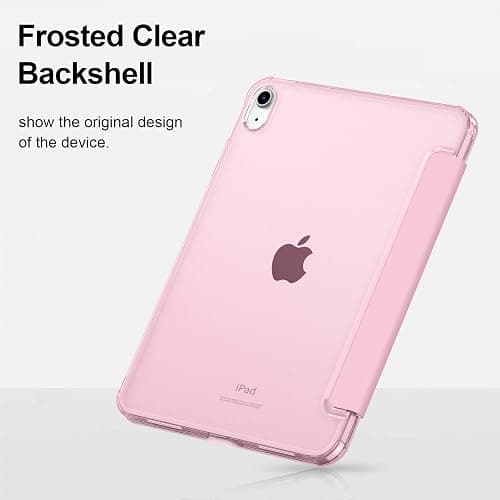 FINTIE Ultra Slim Case for iPad (A16) 11th Generation 11 Inch 2025 / iPad 10th Generation 10.9 Inch 2022 - Frosted Back Shell with Fold-back Stand and Auto Wake/Sleep, Sakura Pink thumbnail 5