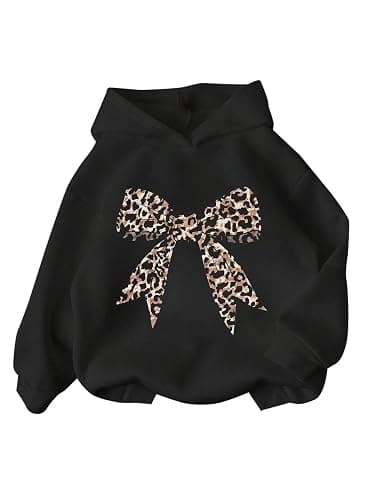 Ecolala Girls Long Sleeve Hooded Sweatshirt Thick Graphic Hoodie Cute Pullovers Tops - Image 1