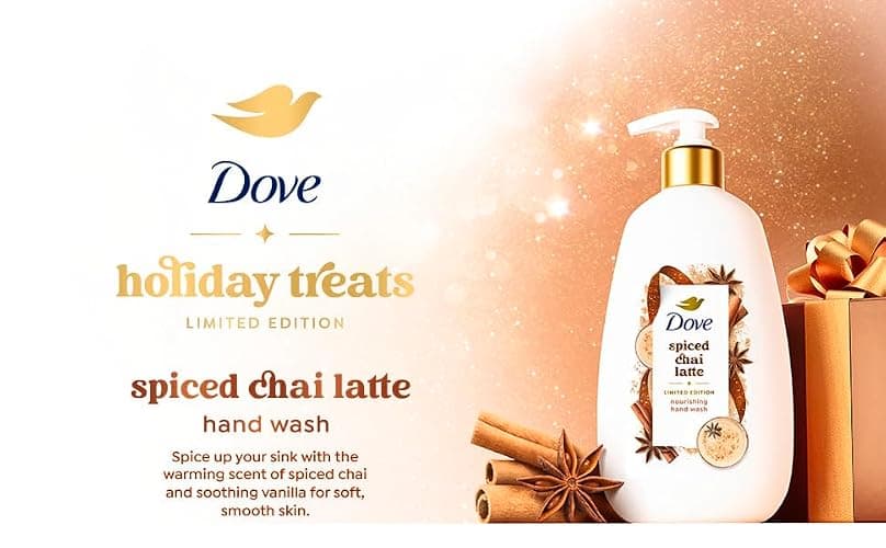 Dove Limited Edition Holiday Treats Liquid Hand Wash for Deep Nourishment Spiced Chai Latte 12 oz (Pack of 2) thumbnail 6