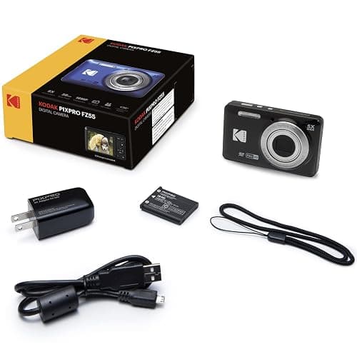Kodak PIXPRO FZ55 Digital Camera, Black Bundle with Lexar 32GB High-Performance 800x UHS-I SDHC Memory Card + Deco Photo Point and Shoot Field Bag Camera Case thumbnail 7