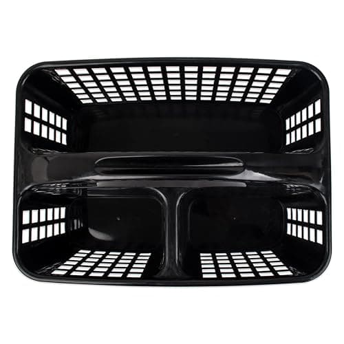 JiatuA Portable Shower Caddy Basket with Compartments Cleaning Supplies Organizer with Handle Plastic Storage Divided Tool Bin for Bathroom, Bedroom, Kitchen, College Dorm, Garden, Under Sink, Black thumbnail 8