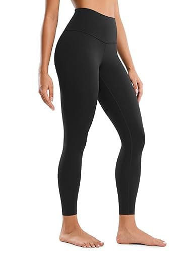 CRZ YOGA Butterluxe High Waisted Lounge Legging 25" - Buttery Soft Workout Yoga Pants for Women - Medium - Black