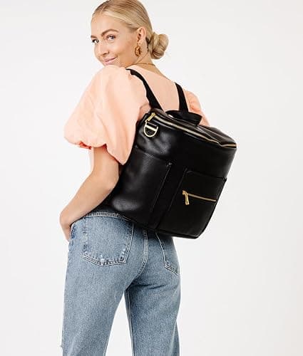 FAWN DESIGN The Original Diaper Bag, Faux Leather Diaper Bag Backpack, Vegan Leather, Large Capacity Baby Bag for Mom thumbnail 4