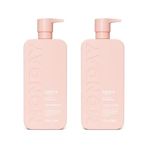 MONDAY HAIRCARE Repair Shampoo and Conditioner Set 798 ML for Dry to Damaged Hair, Made with Keratin, Coconut Oil, Shea Butter and Vitamin E - Image 1