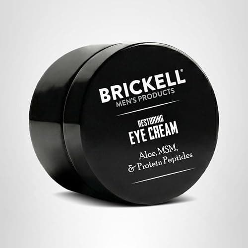 Brickell Men's Restoring Under Eye Cream for Men, Natural and Organic Anti Aging Eye Balm To Reduce Puffiness, Wrinkles, Dark Circles, Crows Feet and Under Eye Bags, 0.5 Ounce, Unscented thumbnail 10