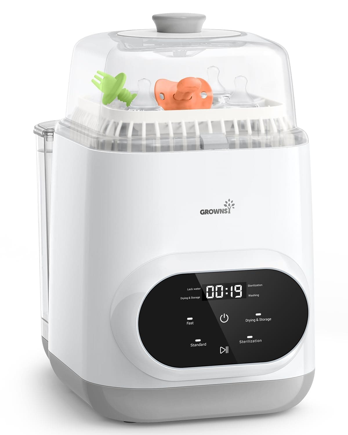 Grownsy EaseClean Bottle Washer Pro | All-in-One Bottle Washer and Sterilizer and Dryer | Baby Bottle Washer for Bottles, Pump Parts & Baby Essentials | Replaces Hand Washing - Image 1