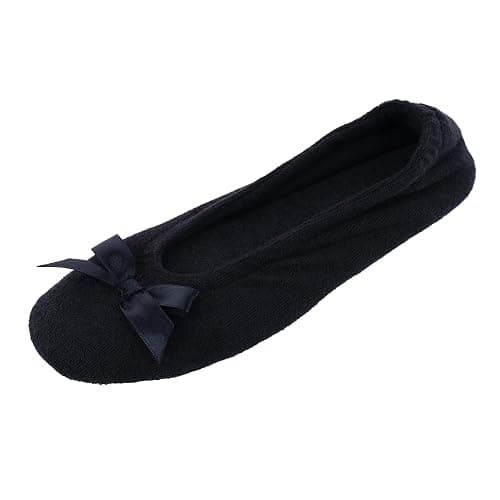 CTM Women's Terry Ballerina Slipper House Shoe - Image 1