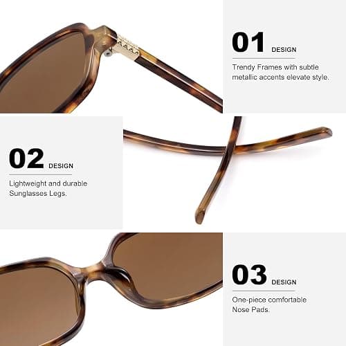 LIKSMU Trendy Rectangle Sunglasses for Women Men Retro Fashion 90s Small Square Shades Vintage Y2K Sun Glasses thumbnail 5