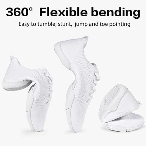 CADIDL Cheer Shoes Women White Cheerleading Dance Shoes thumbnail 3