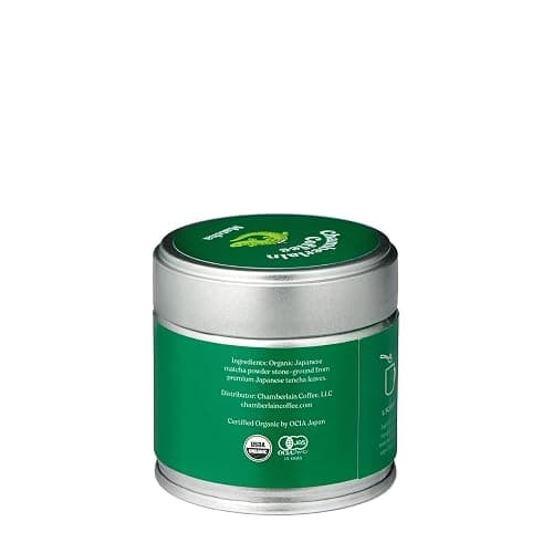 Chamberlain Coffee Green Tea Ceremonial Grade A Matcha Tin, 30 Servings thumbnail 8