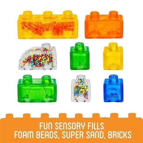 Jelly Blox Construction Site Set | Includes 75 Pieces | Toddler & Preschool Building Blocks Kids Can Squeeze, Stretch, Squish | MESH ACCREDITED | Safety Tested & Ouch-Free | Sensory Play Toy Ages 2+ thumbnail 6