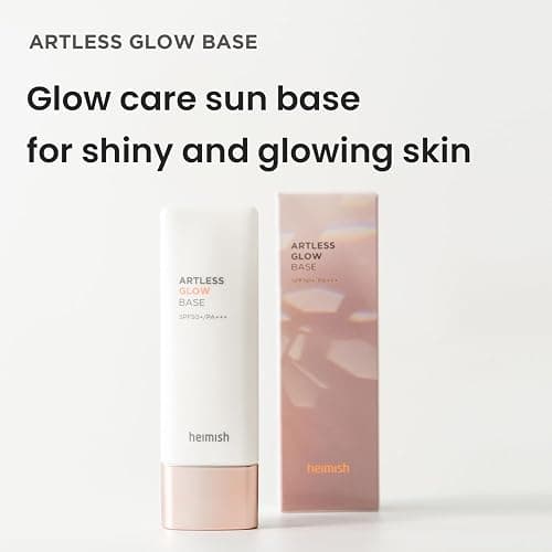 HEIMISH Artless Glow Base 1.35fl.oz/40ml, Multipurpose Makeup Base, Primer, Highlighter, Tone Up Sunscreen for face, Lightweight, Non-greasy, Hydrating, Natural Finish with SPF 50+ PA++++ thumbnail 2