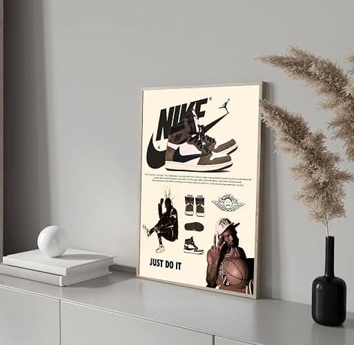 CREAARO Hypebeast Sneaker Poster Unframed - Shoes Posters for Boys Guys Men Room - AJ-Travis - Wall Art Painting 12x16 inch thumbnail 2