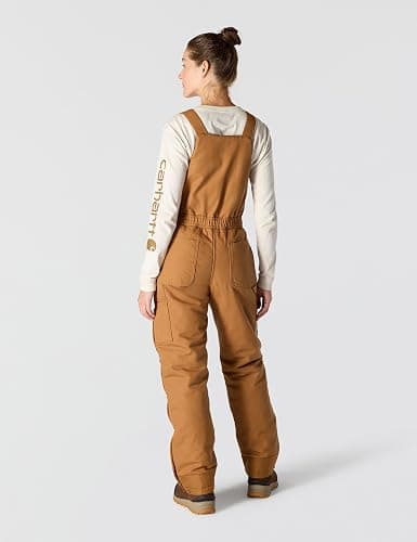 Carhartt Women's Loose Fit Washed Duck Insulated Biberall thumbnail 2