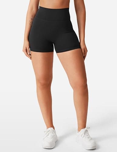 YEOREO Women's Biker Shorts 3.6" /4.5" / 6" Workout Gym Shorts Craze High Waist Tummy Control Hidden Scrunch Running Yoga thumbnail 5