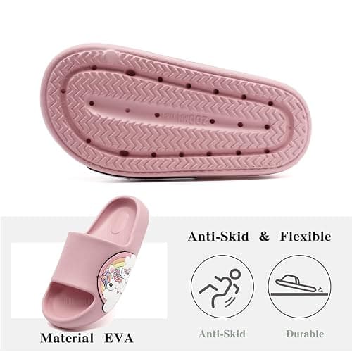 Guyarns Big Kids Cloud slides,Boys Girls Slides Non-slip Summer Beach Pool Shoes Toddler Cartoon Slides Sandals Indoor&Outdoor Garden Slippers Shower Shoes thumbnail 5