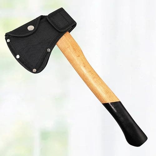 Hatchet Head Sheath Black Axe Sheath, Axe Head Cover for 1-1/4lb Axes, Double Snap Hatchets Blade Protector Hatchets Cover Hatchet Edge Protector for Outdoor Hiking Outdoors Work Axes Jacket thumbnail 6