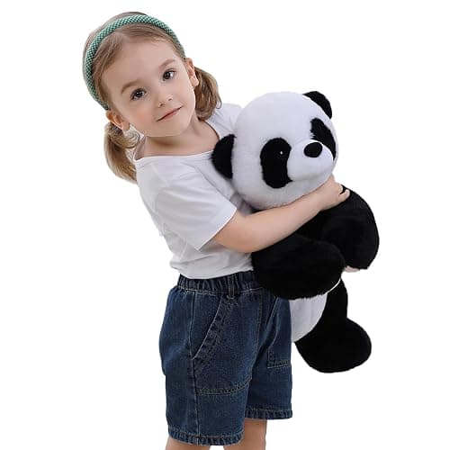 5 lbs, 27 inches Panda Weighted Stuffed Animals, Cuddly Weighted Panda Plush Pillow Giant Plush Ideal Gift for Adults & Kids thumbnail 4
