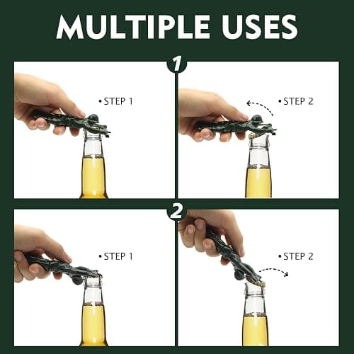 Green Army Beer Bottle Opener for Men, Unique 3D Soldier Design Ideal for Father's Day Birthday Anniversaries Christmas Gift for Veterans Husband Grandpa Boyfriend thumbnail 6