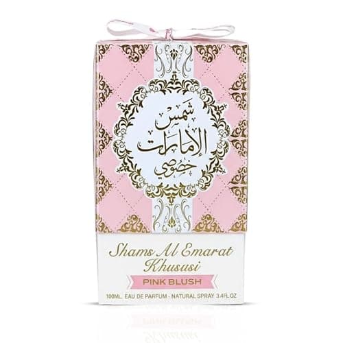 Ard al Zaafaran Pink Blush Shams Al Emarat Khususi, Marshmallow Blush Perfume For Women, Eau de Parfum - 100 ML (3.4 OZ) Romantic & Sweet Arabian Perfume - A Captivating Scent wrapped in Pink Bottle thumbnail 6